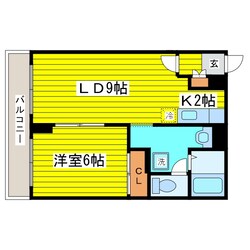 新道東駅 徒歩2分 4階の物件間取画像